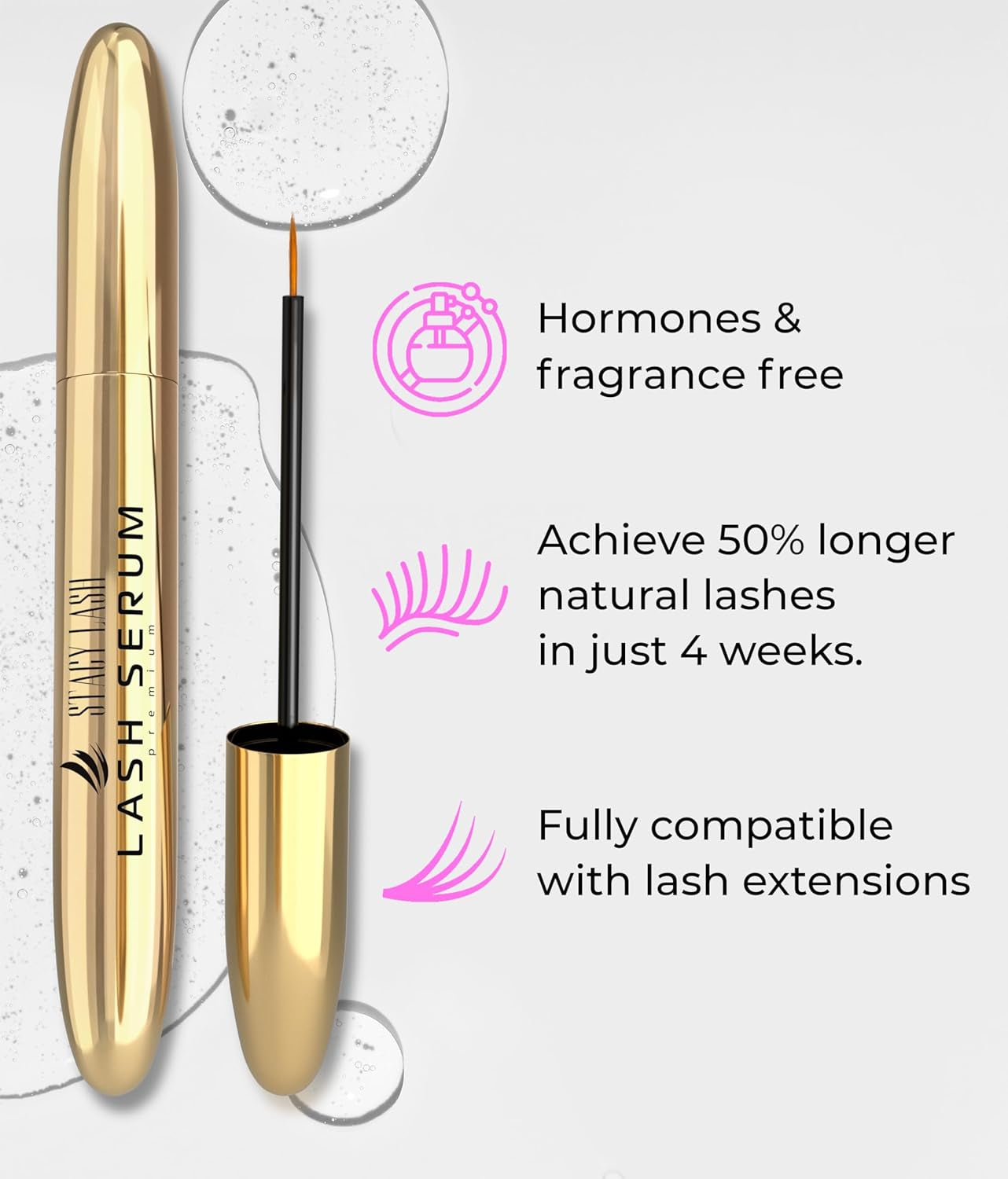 Growth Serum (0.17Fl.Oz / 5Ml) | Eyebrow & Eyelash Enhancing Serum for Natural Lashes & Brows