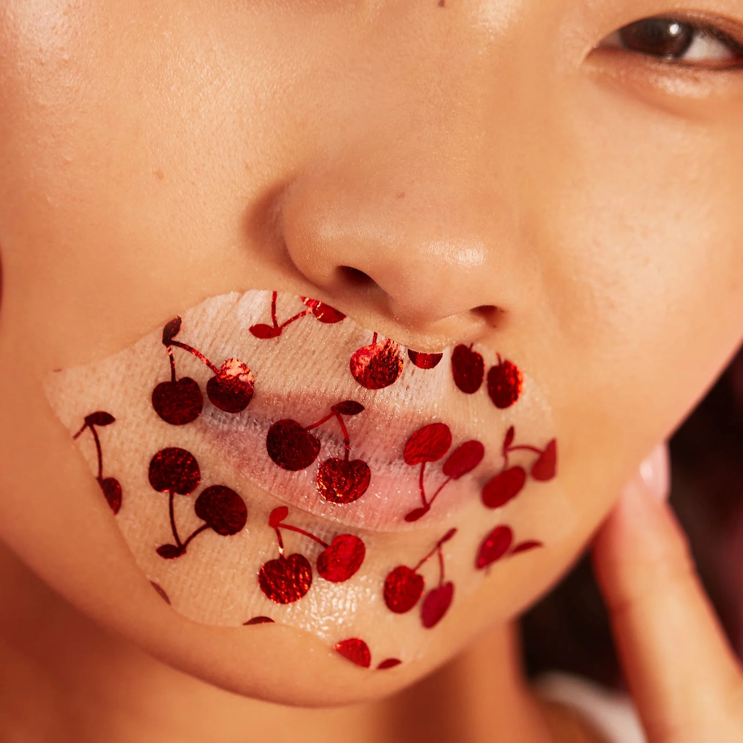 Cherry Vegan Collagen Lip Mask, Moisturise & Plump , One Patch