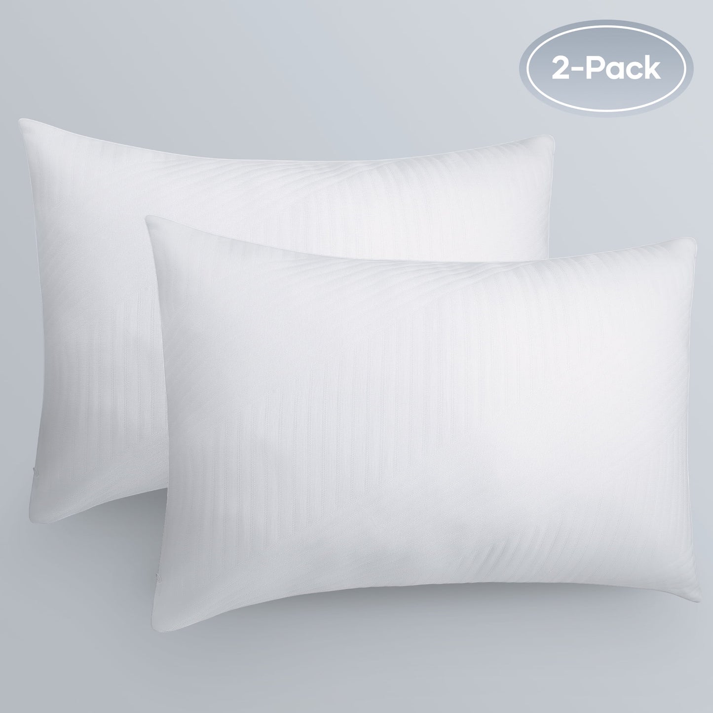 Shredded Memory Foam Pillow 2 Pack Pillow for Bed, Side, Back and Stomach Sleepers, Certipur-Us Certified 28"X20"