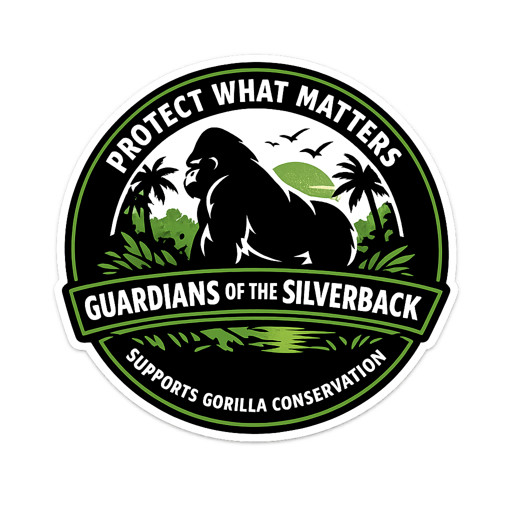 Protect What Matters – Gorilla Conservation Vinyl Sticker