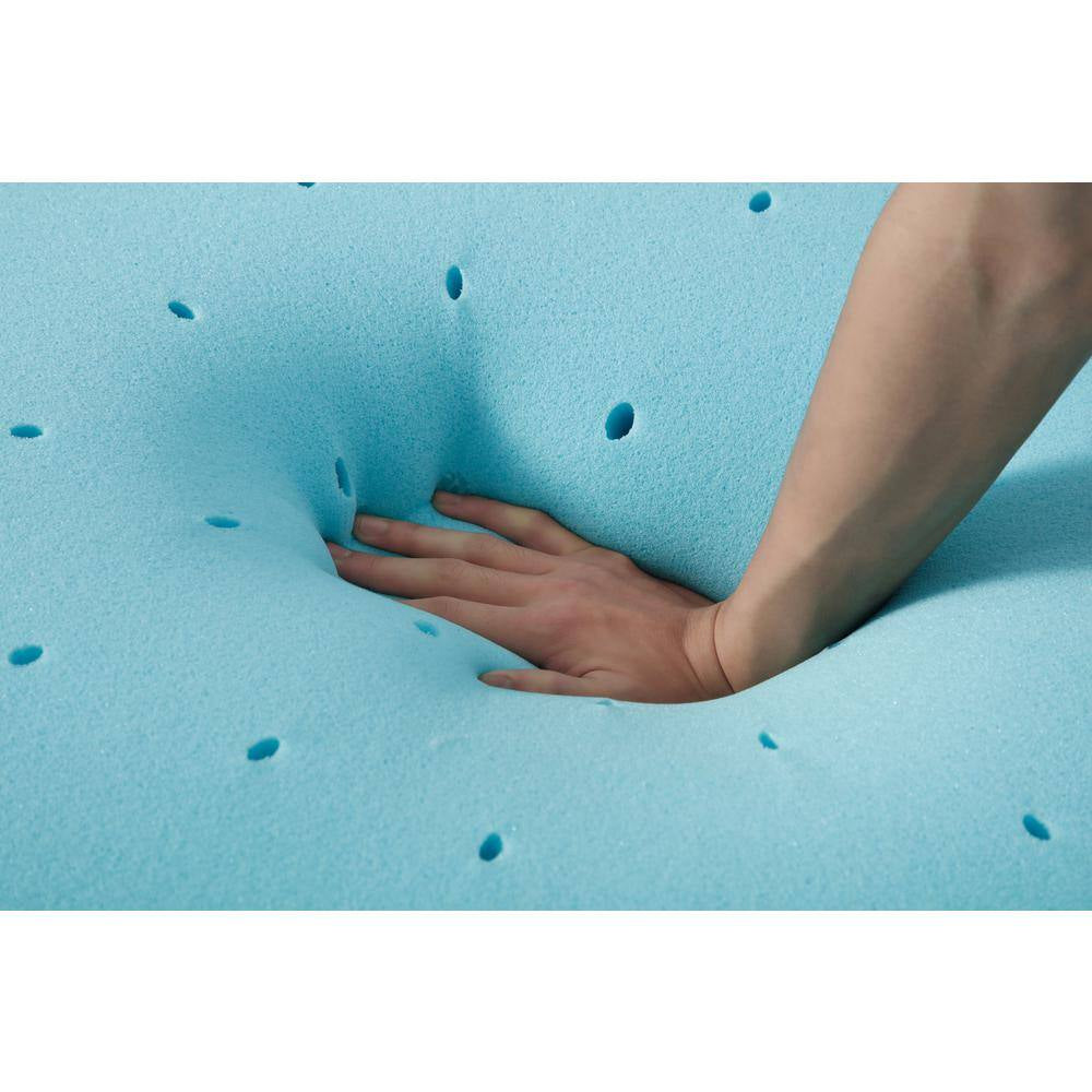 Cooling Gel Memory Foam Mattress Topper : 2 In. Twin Size : Medium Firm : Centaur-Us Certified