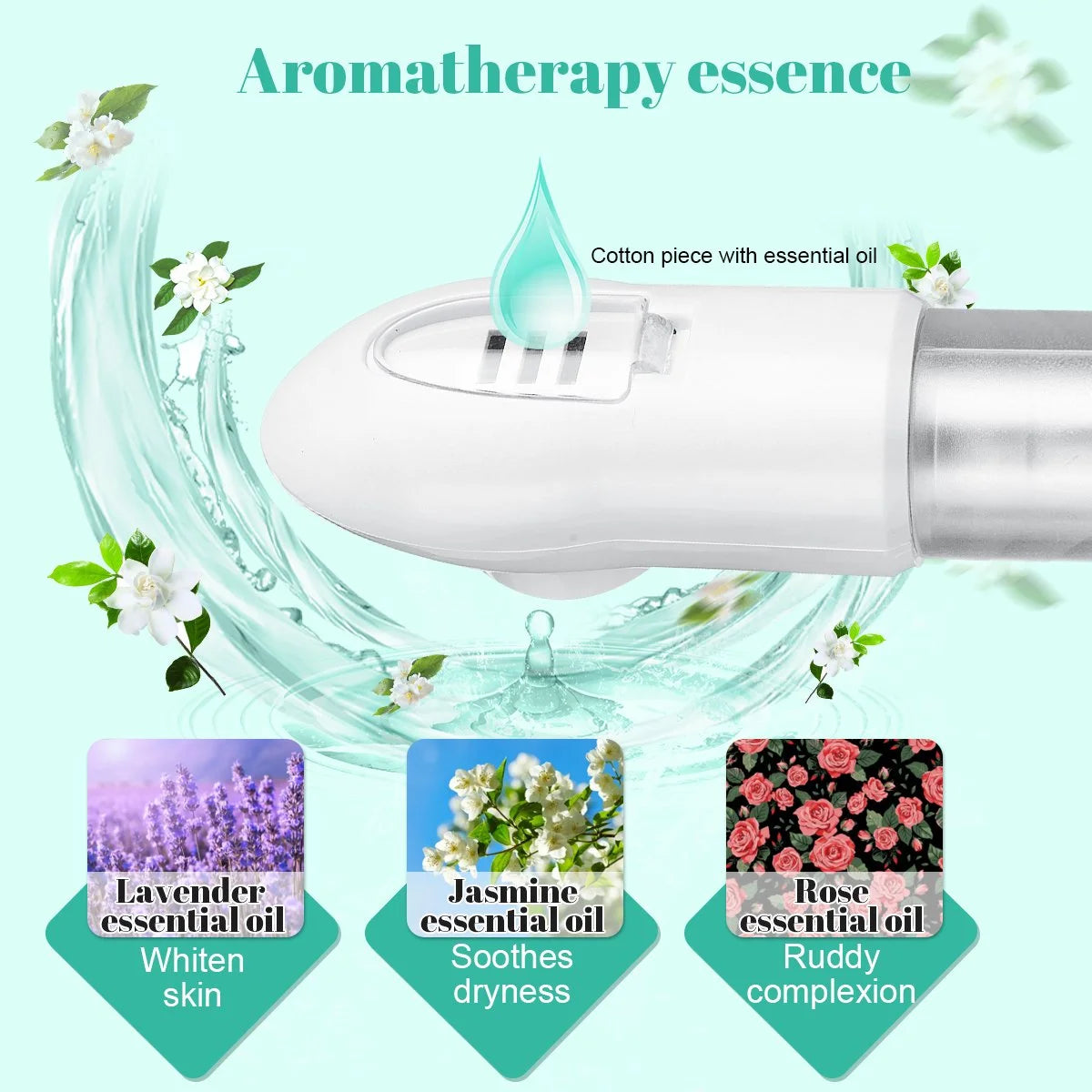 Portable Facial Steamer, Nano Ionic with 180°Rotatable Sprayer, Warm/Cold Mist Portable Facial Steamer for Salon and SPA