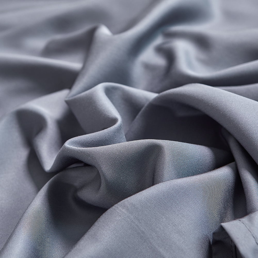 100% Organic Bamboo Sheets Queen Set 4 Pcs - Luxury Soft with 18 Inch Deep Pocket - Ultra Breathable Cooling Sheets for Hot Sleepers - Queen Bed Sheets(Bark Gray)
