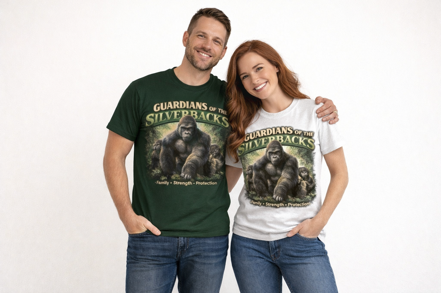 Family Strength Tee – Guardians of the Silverbacks