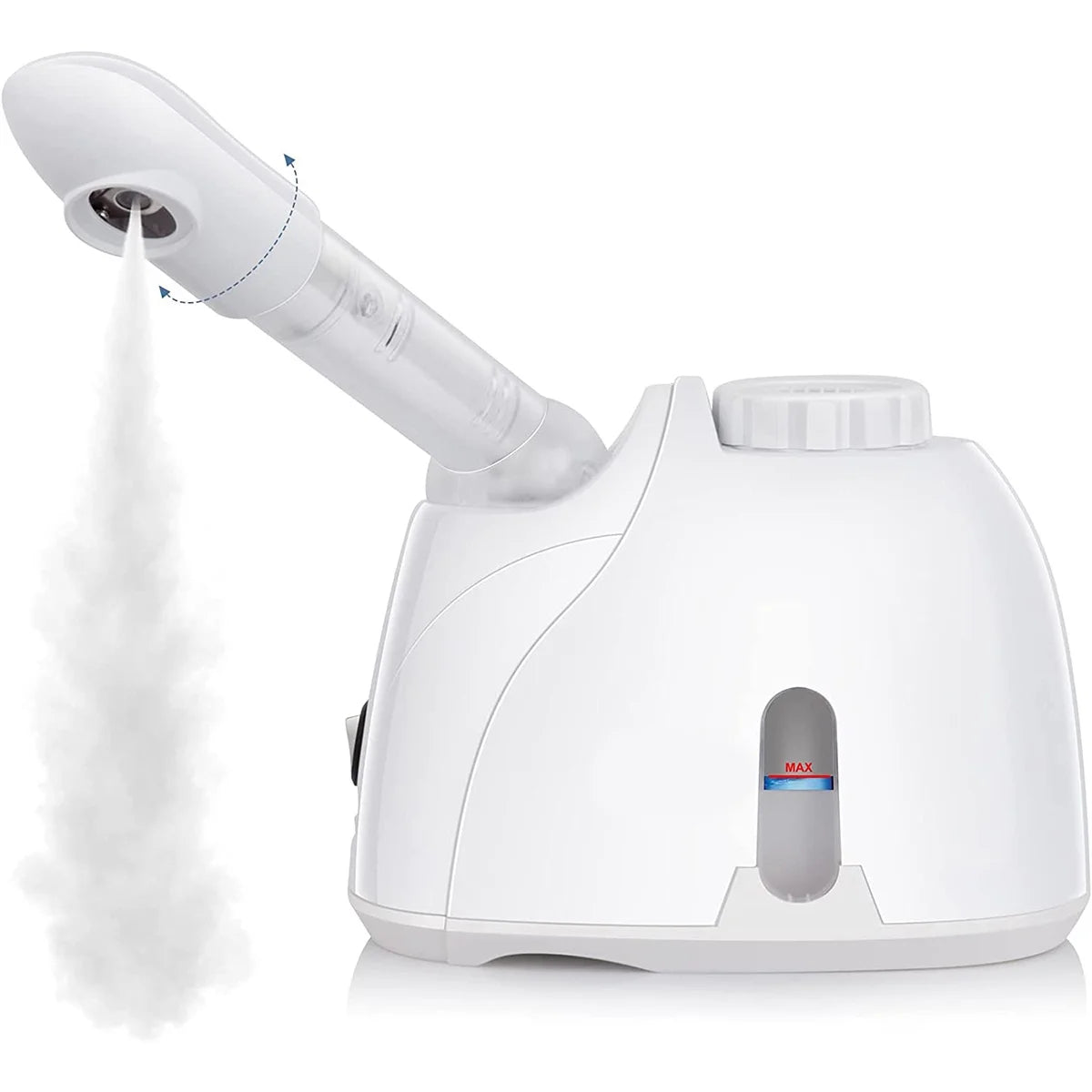 Portable Facial Steamer, Nano Ionic with 180°Rotatable Sprayer, Warm/Cold Mist Portable Facial Steamer for Salon and SPA