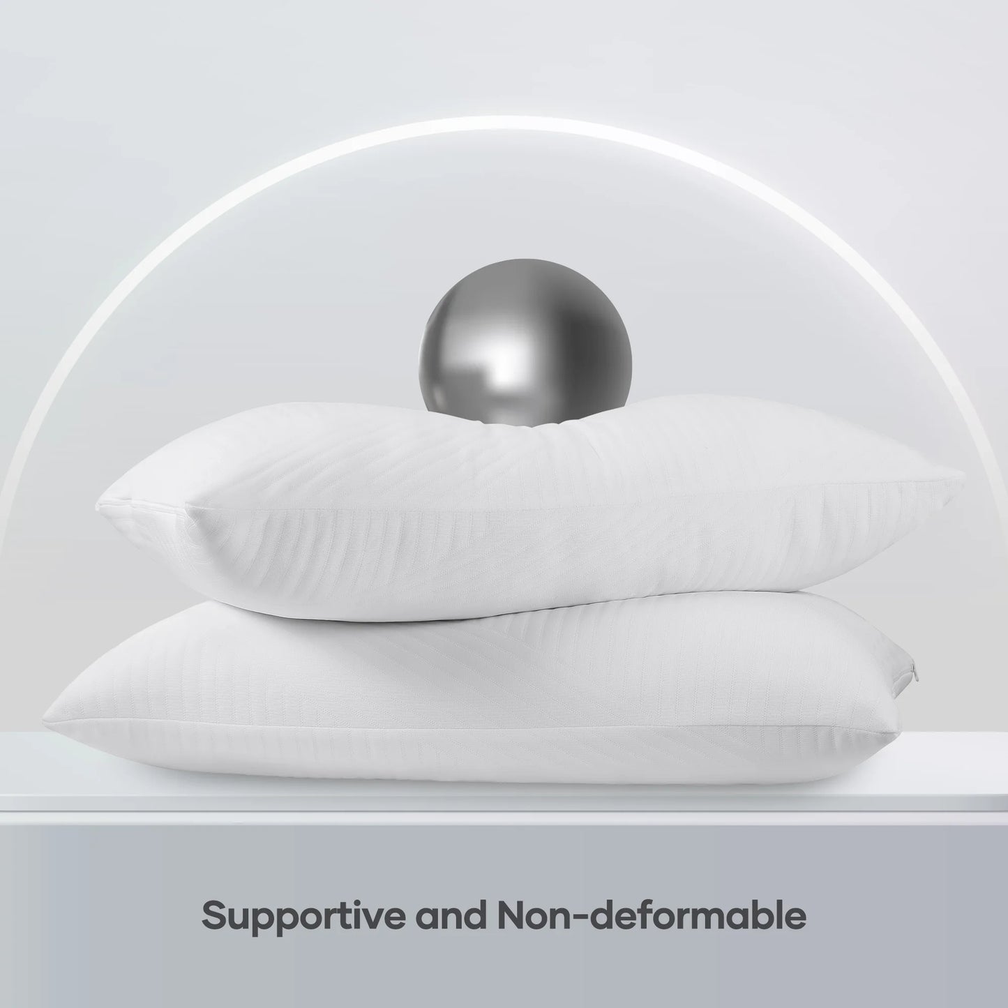 Shredded Memory Foam Pillow 2 Pack Pillow for Bed, Side, Back and Stomach Sleepers, Certipur-Us Certified 28"X20"