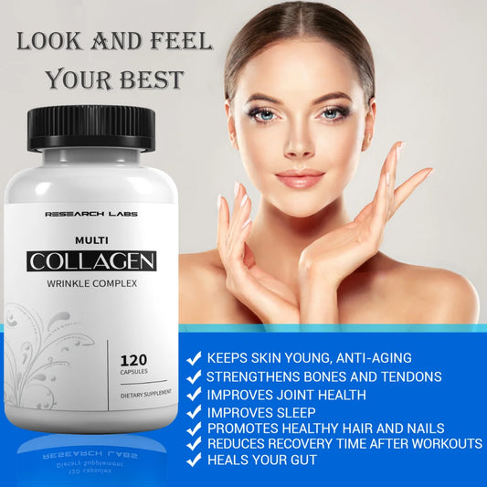 2 Pack 240 Collagen Pills - 6000 Mg. Collagen Capsules Collagen Powder Supplement. Grass Fed Anti-Aging Support
