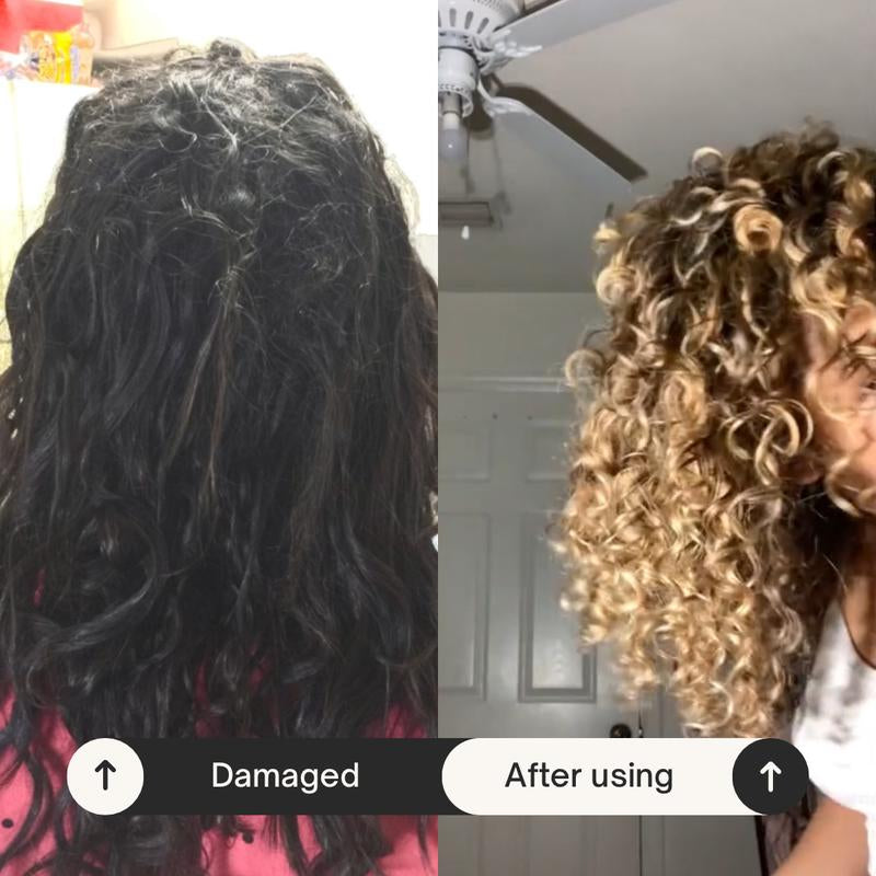 Fiber Detox (Home Care) Hair Repairing for Damaged Hair- Shampoo 300ML and Mask 300ML Conditioner Haircare Carbon Kit Organic Cleanser Cleansing