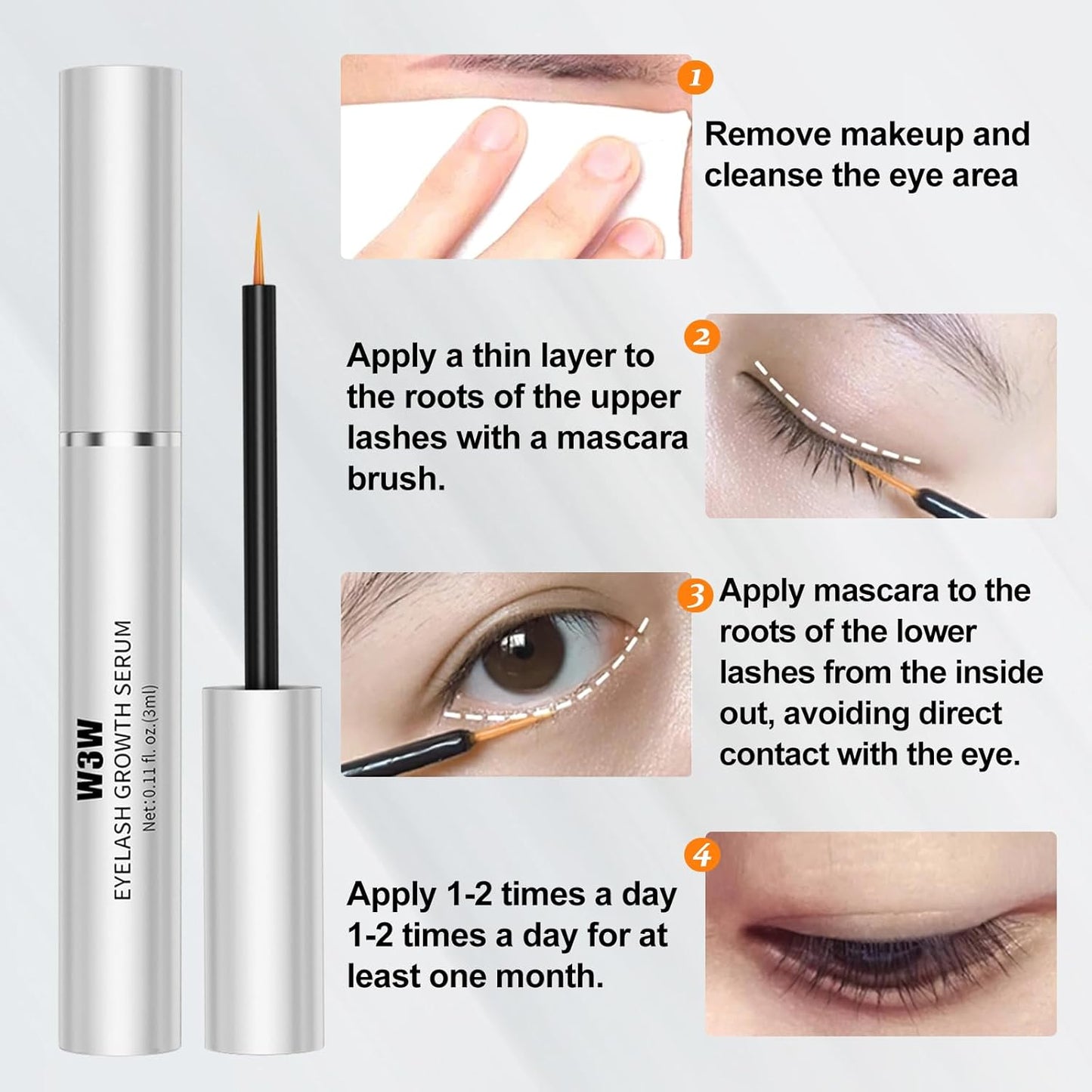 Lash Serum,Eyelash Growth Serum,Lash Serum for Eyelash Enhance,Eyelash Lash Serum for Eyelash Growth,Boost Lash Growth Serum,Advanced Formula for Longer,Fuller and Thicker Lashes Brows