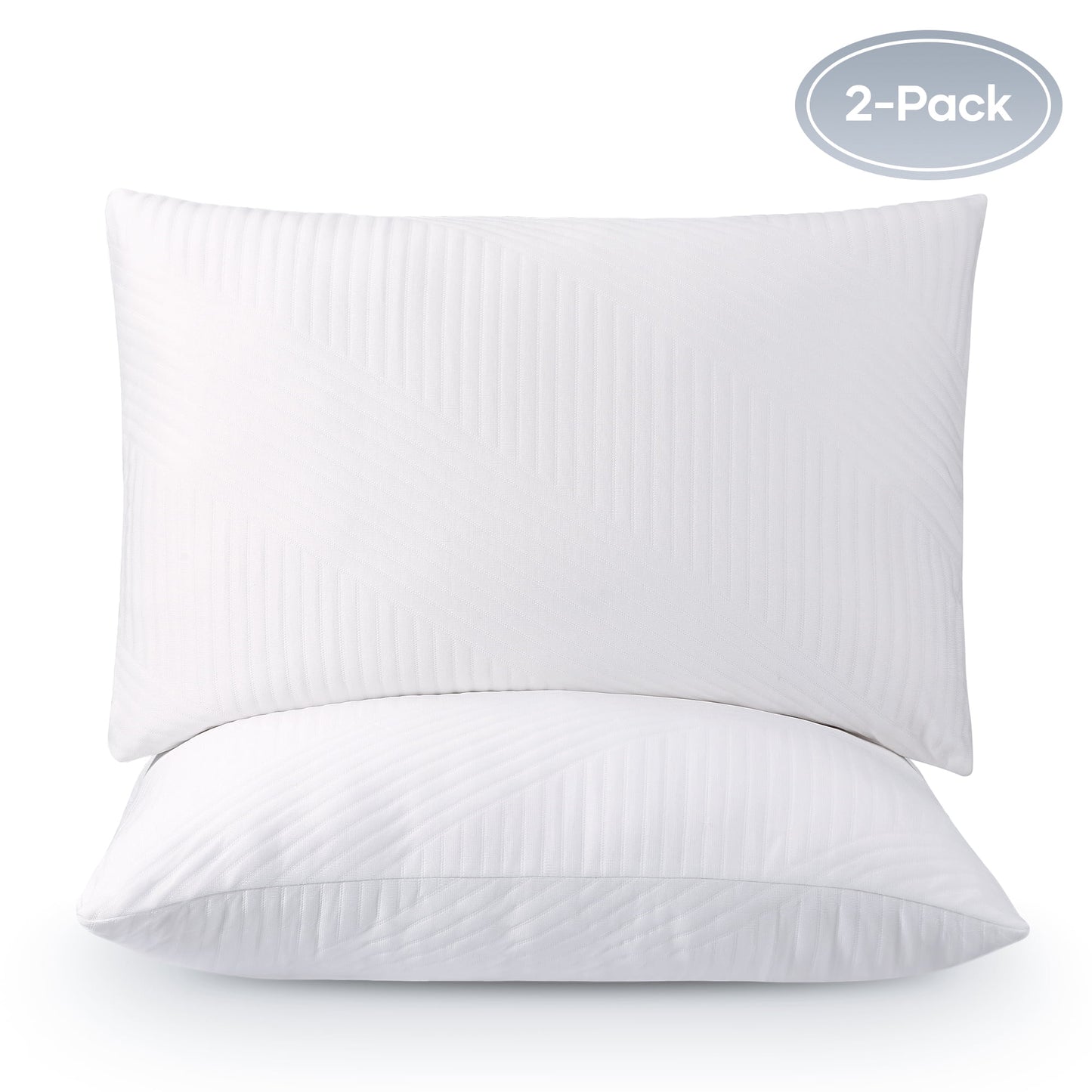 Shredded Memory Foam Pillow 2 Pack Pillow for Bed, Side, Back and Stomach Sleepers, Certipur-Us Certified 28"X20"