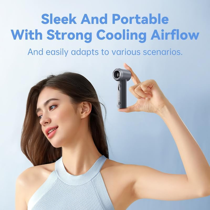 Portable Fan for Travel Mini: Small Pocket Handheld Personal Rechargeable Batter