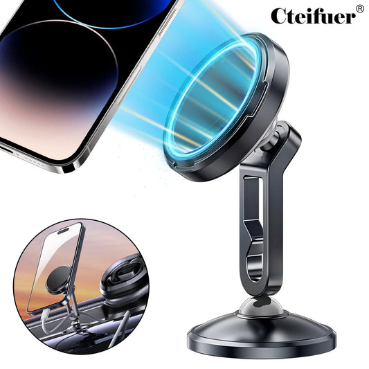 Magnetic Car Phone Holder: 360°Rotatable Car Phone Holder - Air Vent Dashboard Windshield Car Phone Mount