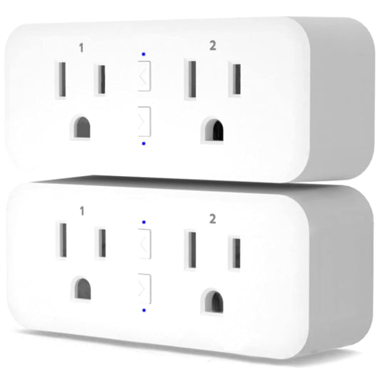 Smart Plug Duo, 2-Outlet Wi-Fi Smart Plug, 2-Pack, Multi Plug Adapter, Independently Controlled Smart Outlets, Works with Alexa & Google Assistant, No Hub Required