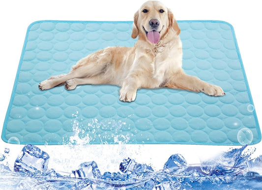 Pet Cooling Mat, 2X-Large, 27.5 X 39.0 In, Mesh, No Water or Electricity Needed, Safe, Portable, Foldable, Easy to Use, Designed for Large Dogs and Cats, 3 Years Warranty