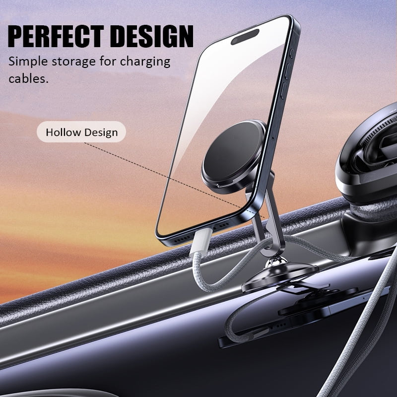 Magnetic Car Phone Holder: 360°Rotatable Car Phone Holder - Air Vent Dashboard Windshield Car Phone Mount