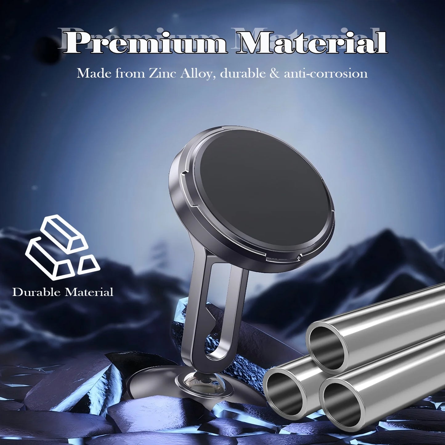 Magnetic Car Phone Holder: 360°Rotatable Car Phone Holder - Air Vent Dashboard Windshield Car Phone Mount