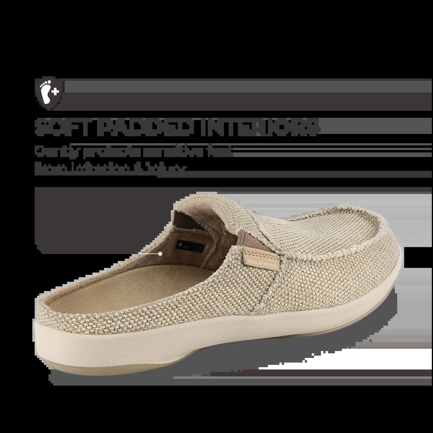 Men'S Canvas Arch Support Slippers