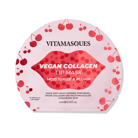 Cherry Vegan Collagen Lip Mask, Moisturise & Plump , One Patch