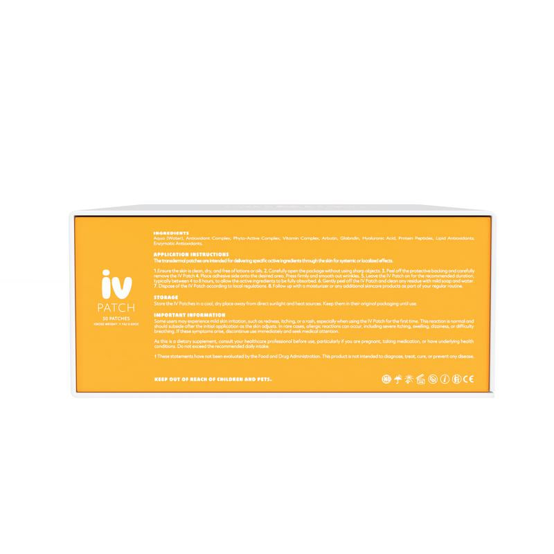 NAD+ IV GLOW Box (30 NAD Patches + 2 Strips Packs) - Hydrating Patches with NAD+ & Coq10 for Energy Support, 30 Days of Wellness