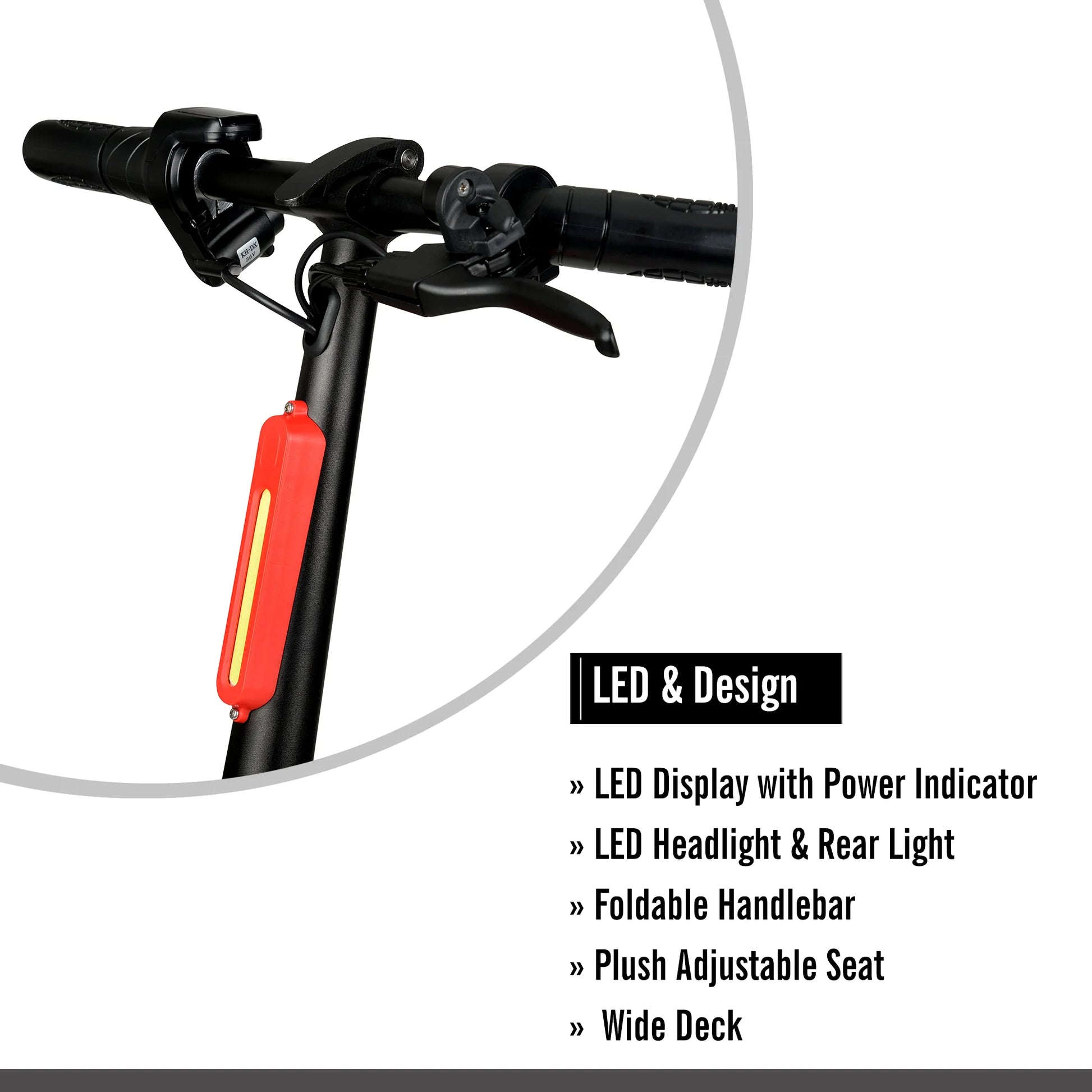 36V Hyper Commute 12" Seated Electric Scooter, 250W Motor, 13 Years+, Max Speed 15Mph, Adult