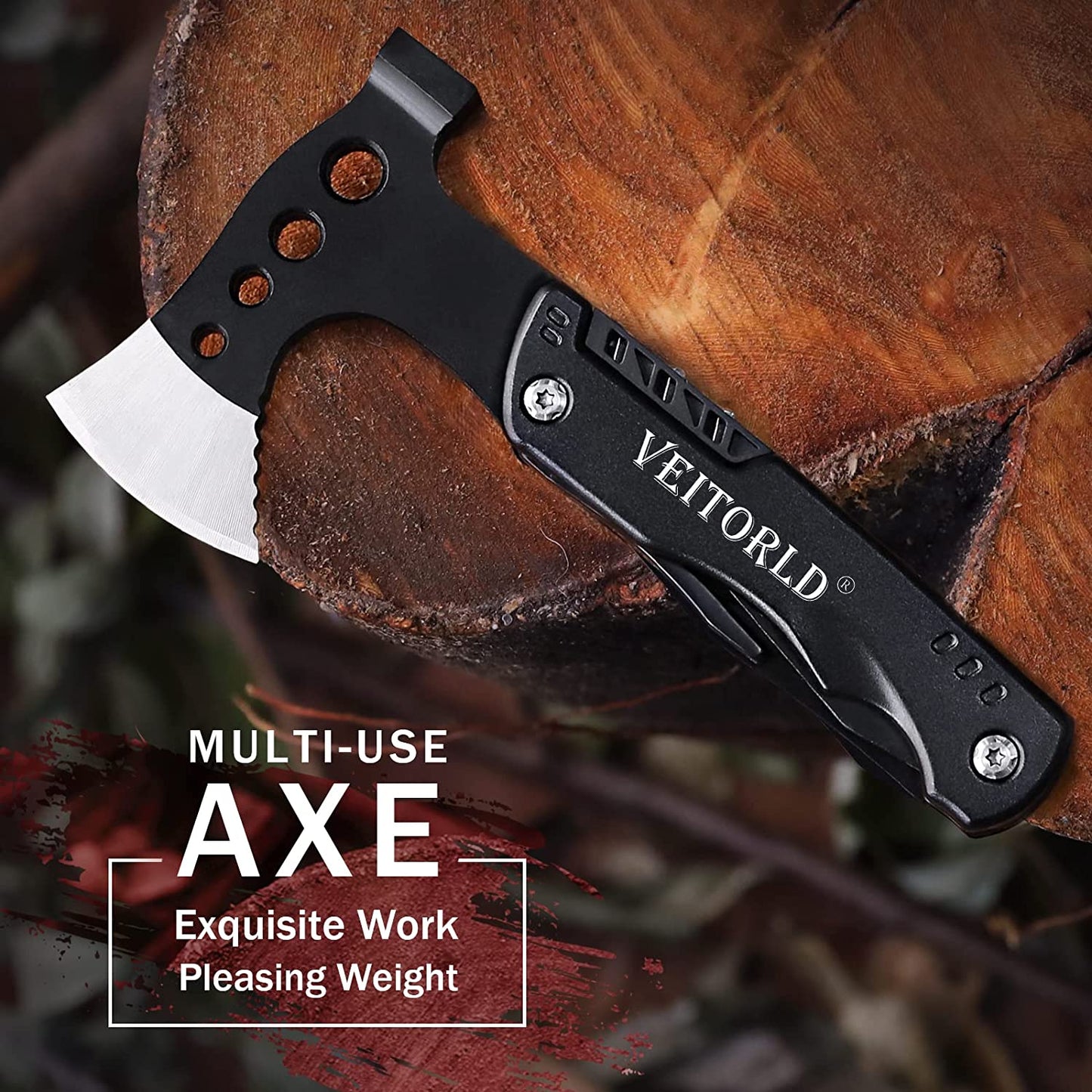 Christmas Stocking Stuffers, Gifts for Men Dad Husband, Unique Anniversary Birthday Gifts Idea for Him, Multitool Axe Hammer Camping Accessories, Cool Hunting Fishing Hiking Presents