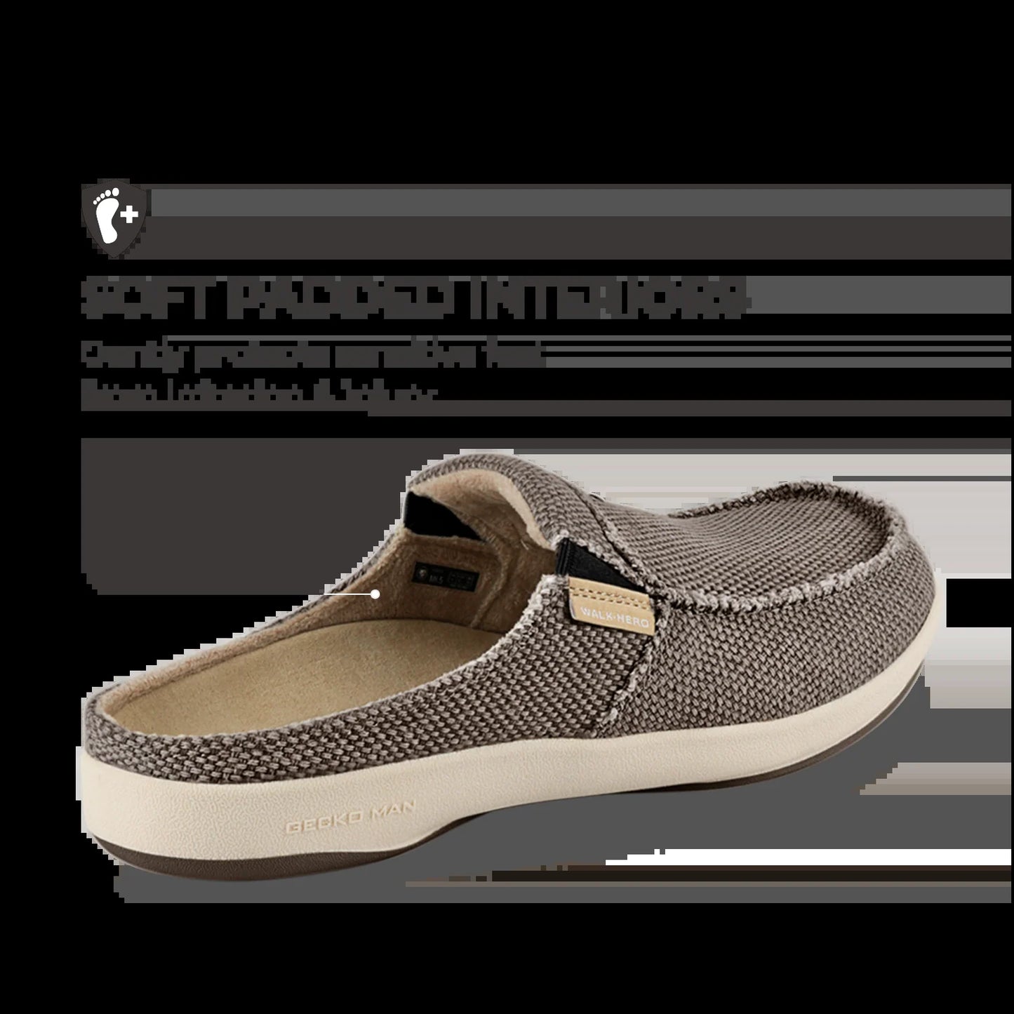 Men'S Canvas Arch Support Slippers