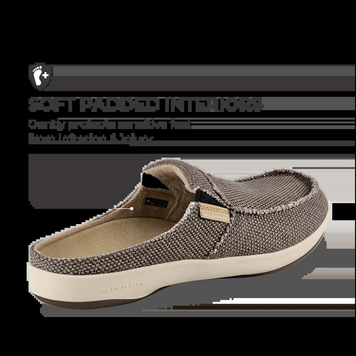 Men'S Canvas Arch Support Slippers