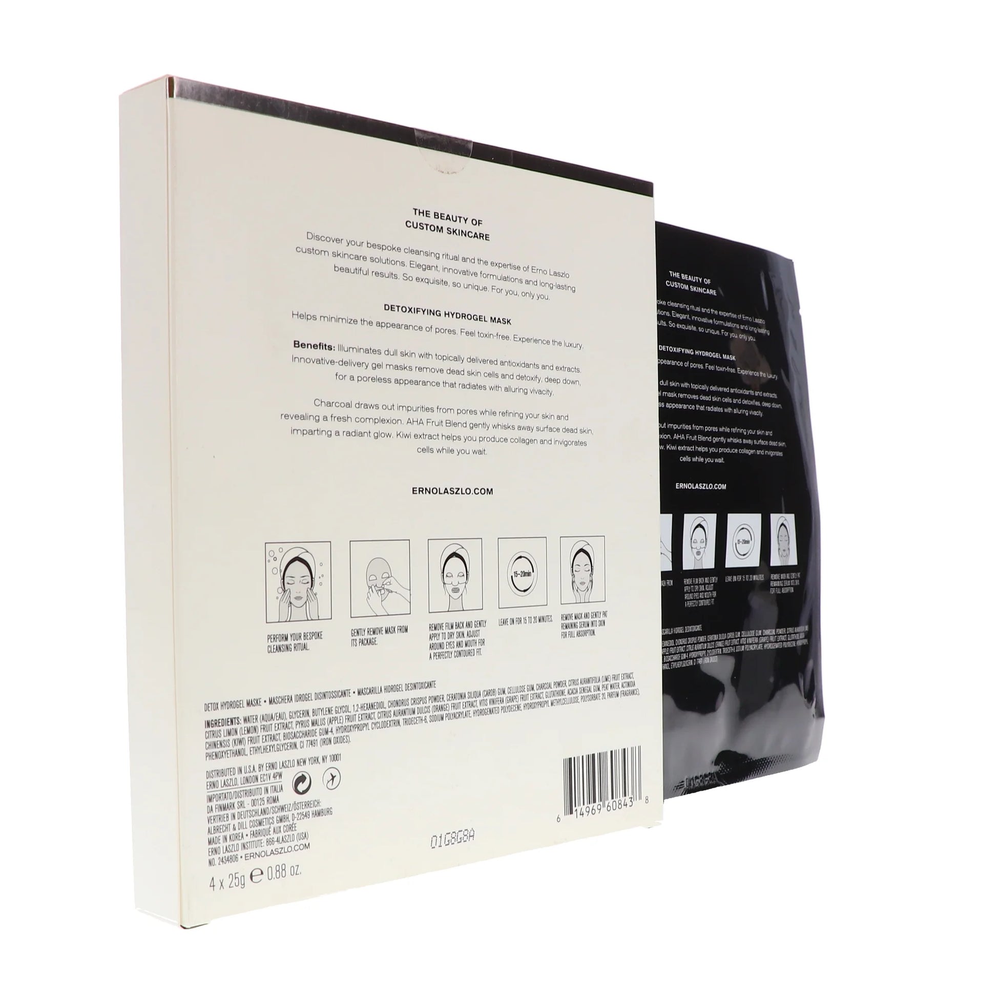 Exfoliate & Detox Detoxifying Hydrogel Sheet Mask by  for Women - 4 X 0.88 Oz Mask