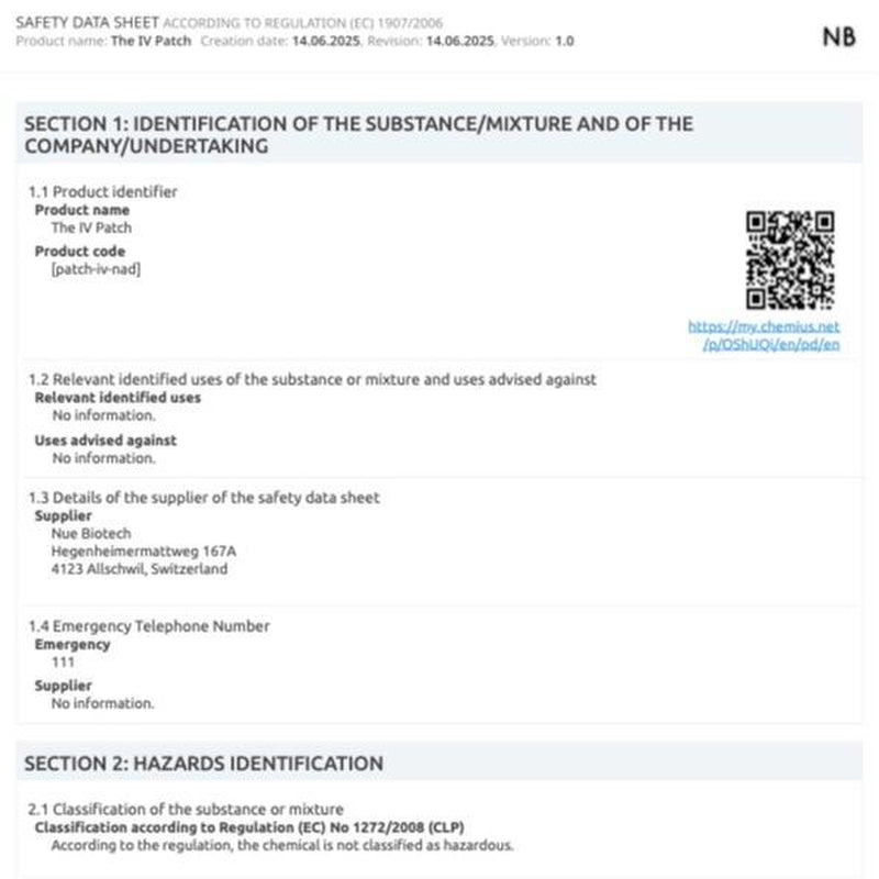 NAD+ IV GLOW Box (30 NAD Patches + 2 Strips Packs) - Hydrating Patches with NAD+ & Coq10 for Energy Support, 30 Days of Wellness
