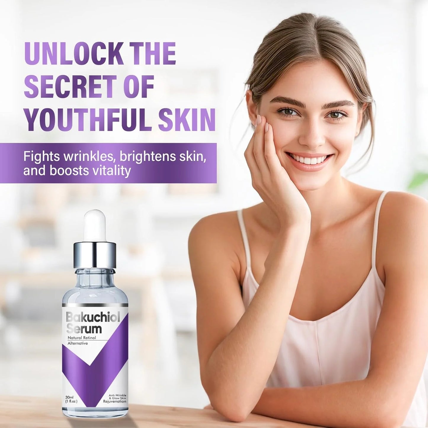 Retinol Serum for Face, Retinol Serum, Facial Serums, Anti-Aging & Hydrating Formula for Fine Lines, Wrinkle, 30ML