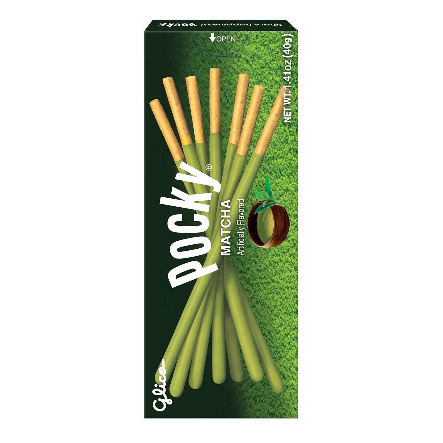 Pocky Matcha Covered Biscuit Sticks, 1.41 Oz