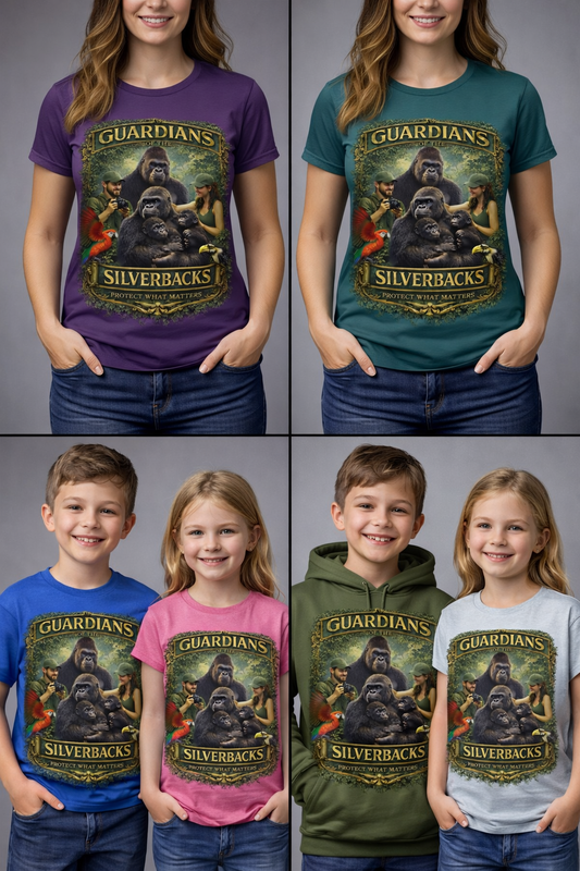 Gaurdians of The Silverbacks - Family Strenght Tee