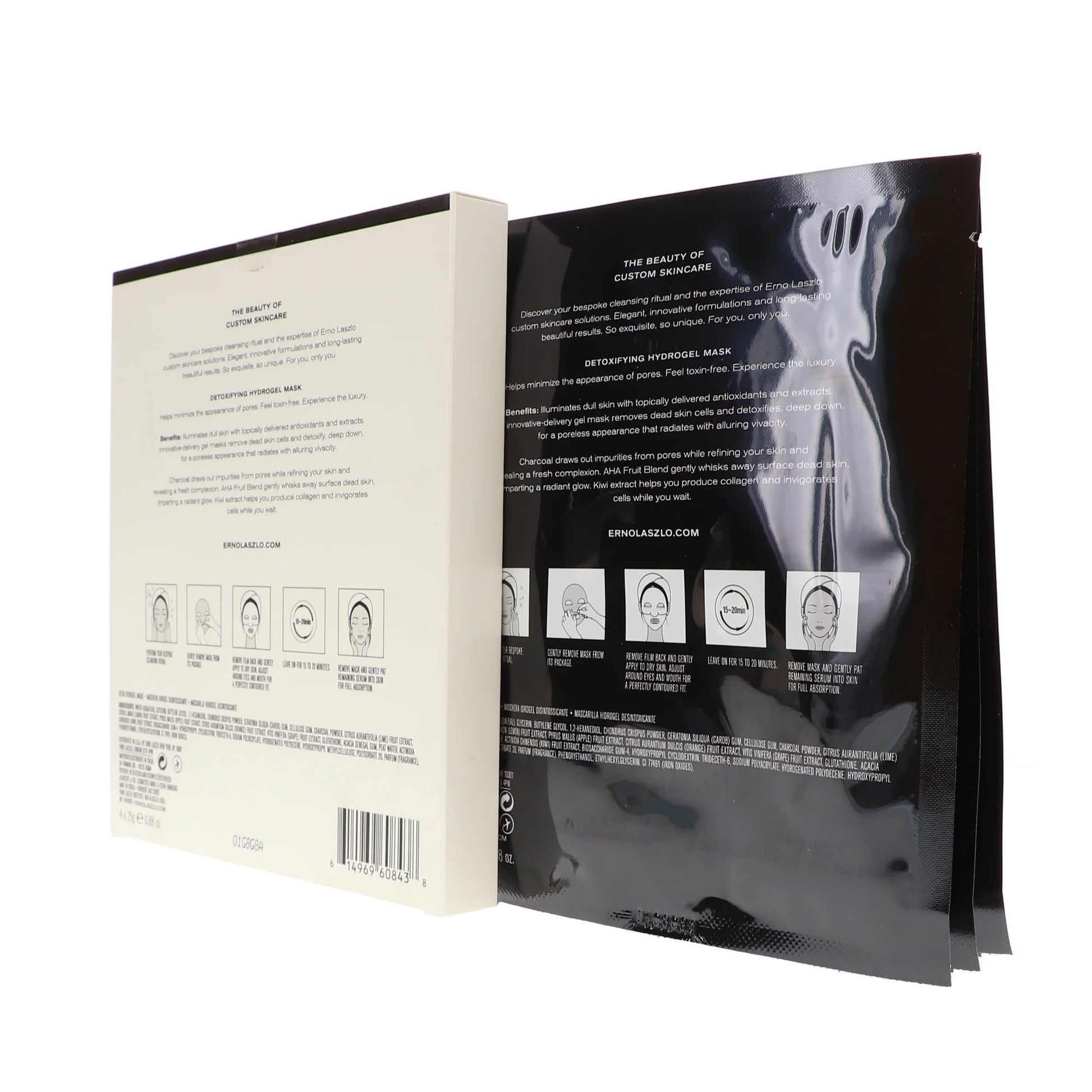 Exfoliate & Detox Detoxifying Hydrogel Sheet Mask by  for Women - 4 X 0.88 Oz Mask
