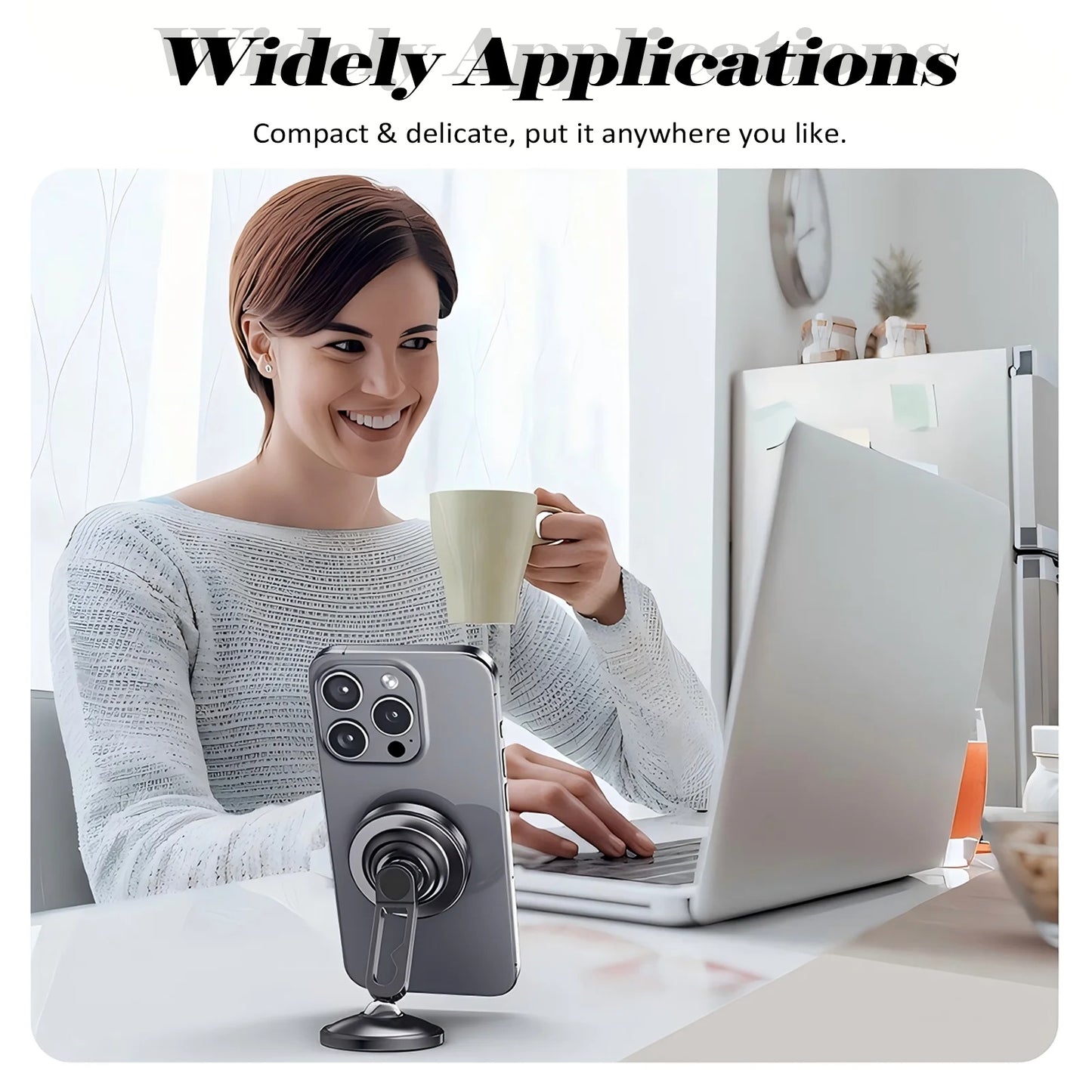 Magnetic Car Phone Holder: 360°Rotatable Car Phone Holder - Air Vent Dashboard Windshield Car Phone Mount