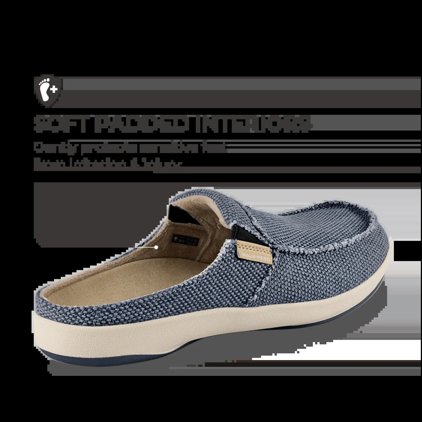 Men'S Canvas Arch Support Slippers