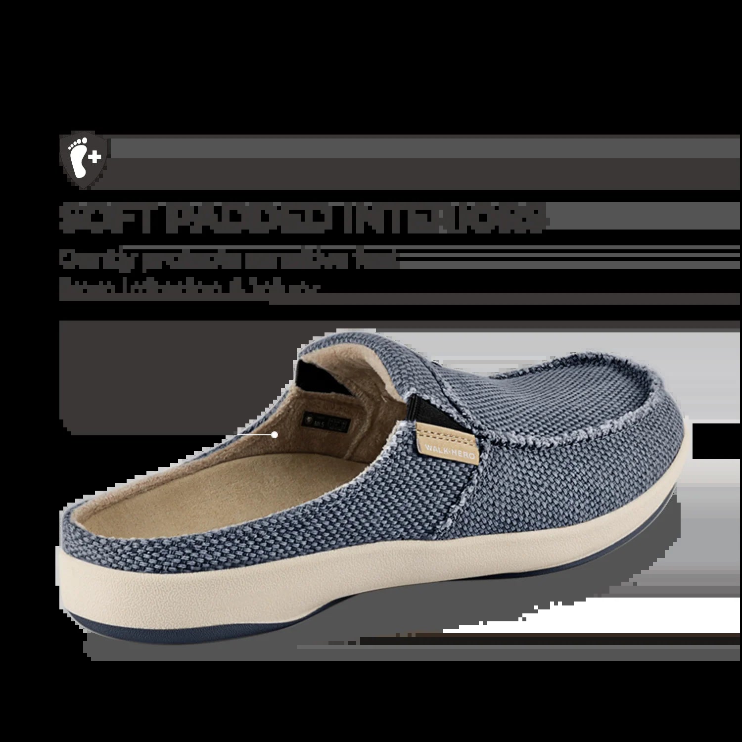 Men'S Canvas Arch Support Slippers