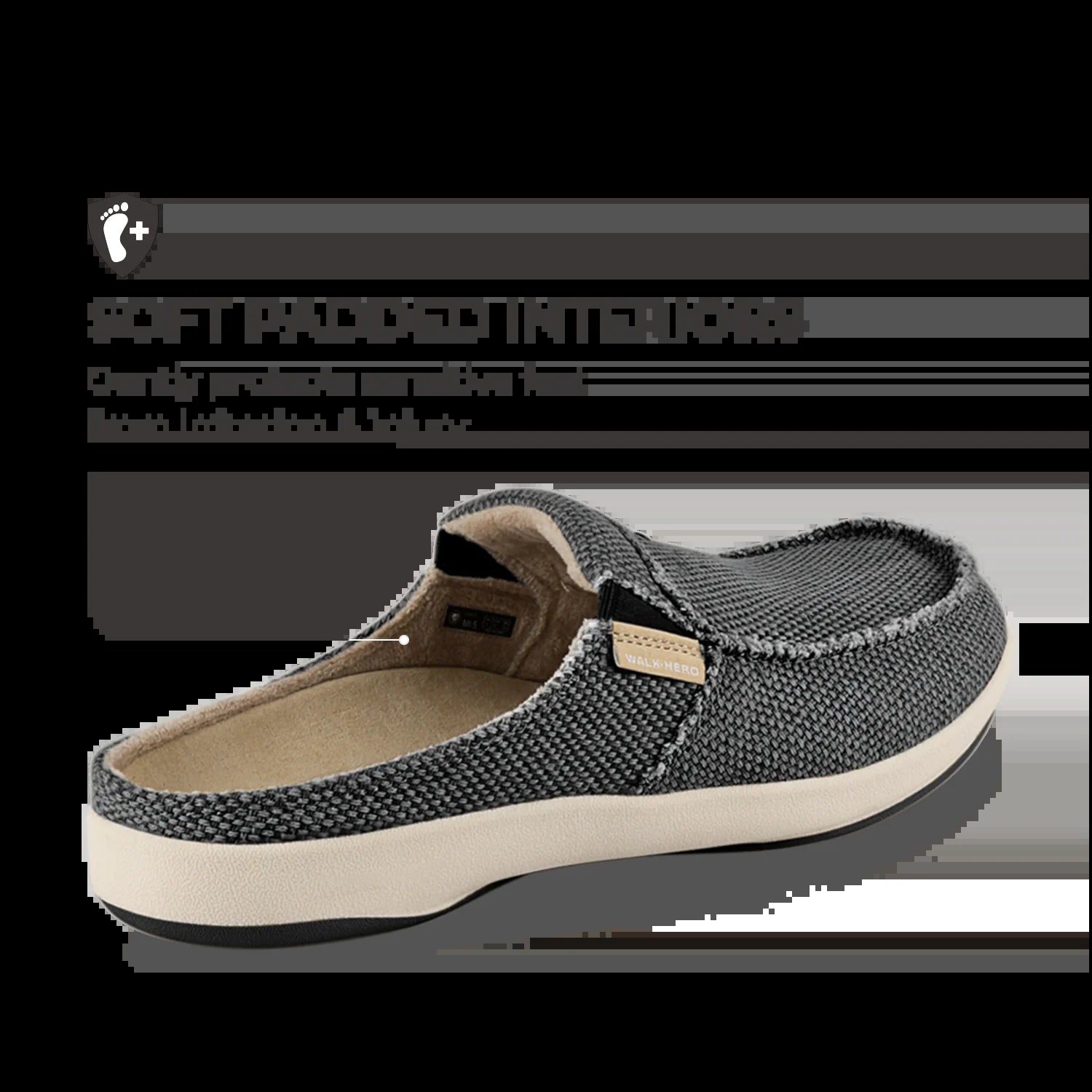 Men'S Canvas Arch Support Slippers