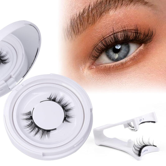 Magnetic Eyelashes with Applicator Reusable Natural Look Magnetic Eyelashes without Eyeliner No Glue Needed Lashes with Magnets Cat Eye False Eyelashes by