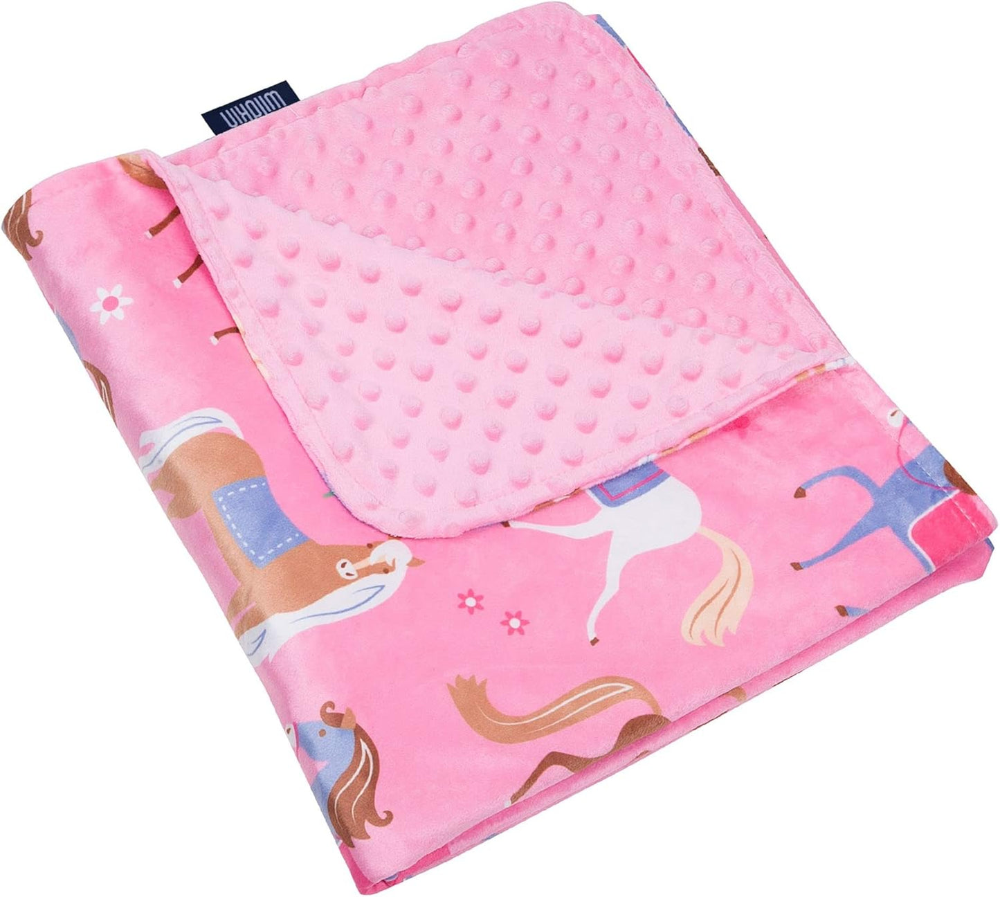 Plush Baby Blanket – Soft & Cozy Comfort, Ideal for Toddlers, Travel & Daycare - Horses