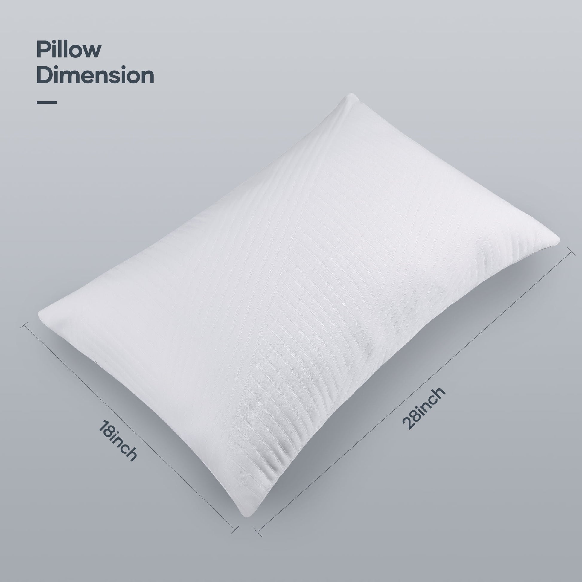 Shredded Memory Foam Pillow 2 Pack Pillow for Bed, Side, Back and Stomach Sleepers, Certipur-Us Certified 28"X20"