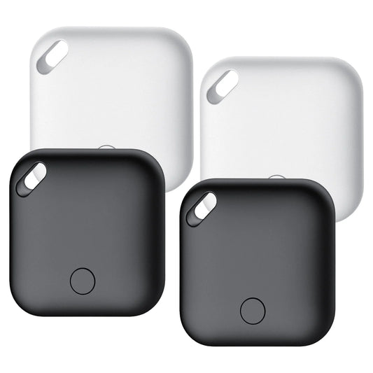 Air Tracker, Bluetooth Tracker Tag-4 Pack, Key Finder Works with Find My App (Ios Only), Smart Tag for Keys/Wallets/Luggage/Backpacks, Worldwide Tracking, Replaceable Battery, IP67 Waterproof