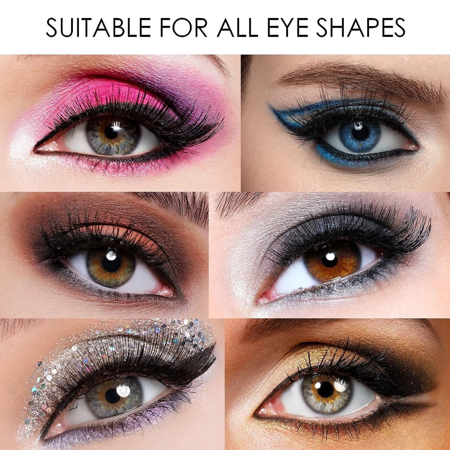 Magnetic Eyelashes, Natural Look False Lashes without Eyeliner, Light Weight and Waterproof Magnetic Eyelashes No Glue