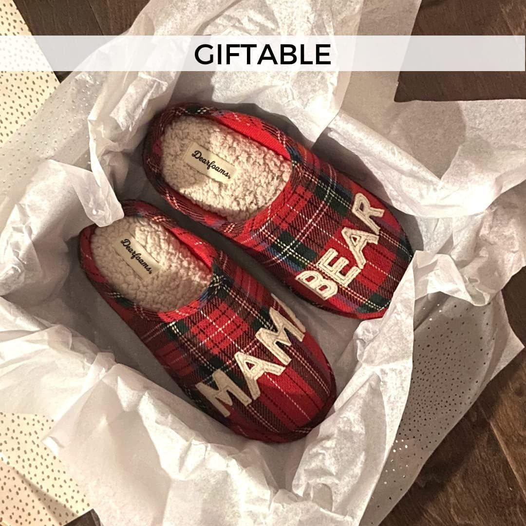 Women'S Gifts for Mom Cute Cozy Mothers Day Mama Bear Slipper