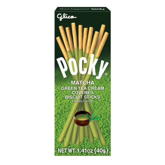 Pocky Matcha Covered Biscuit Sticks, 1.41 Oz