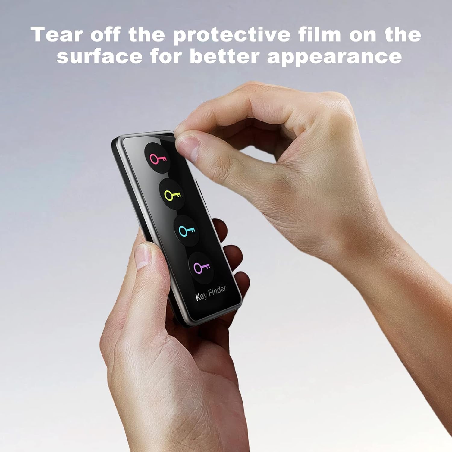 Wireless Key Finder with LED Light - Easy-To-Use Tracker for Seniors - Locate Keys, Phones, Wallets, and TV Remotes - Tracking Device Includes 4 Receivers and Remote Finder