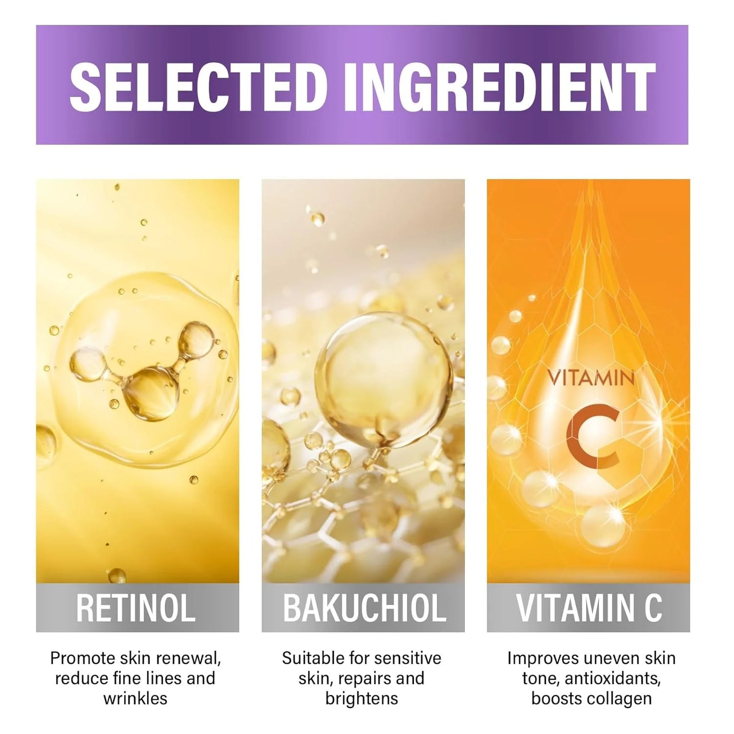 Retinol Serum for Face, Retinol Serum, Facial Serums, Anti-Aging & Hydrating Formula for Fine Lines, Wrinkle, 30ML
