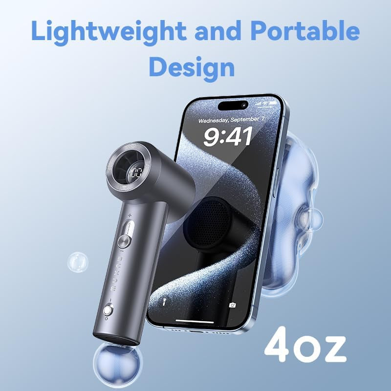 Portable Fan for Travel Mini: Small Pocket Handheld Personal Rechargeable Batter