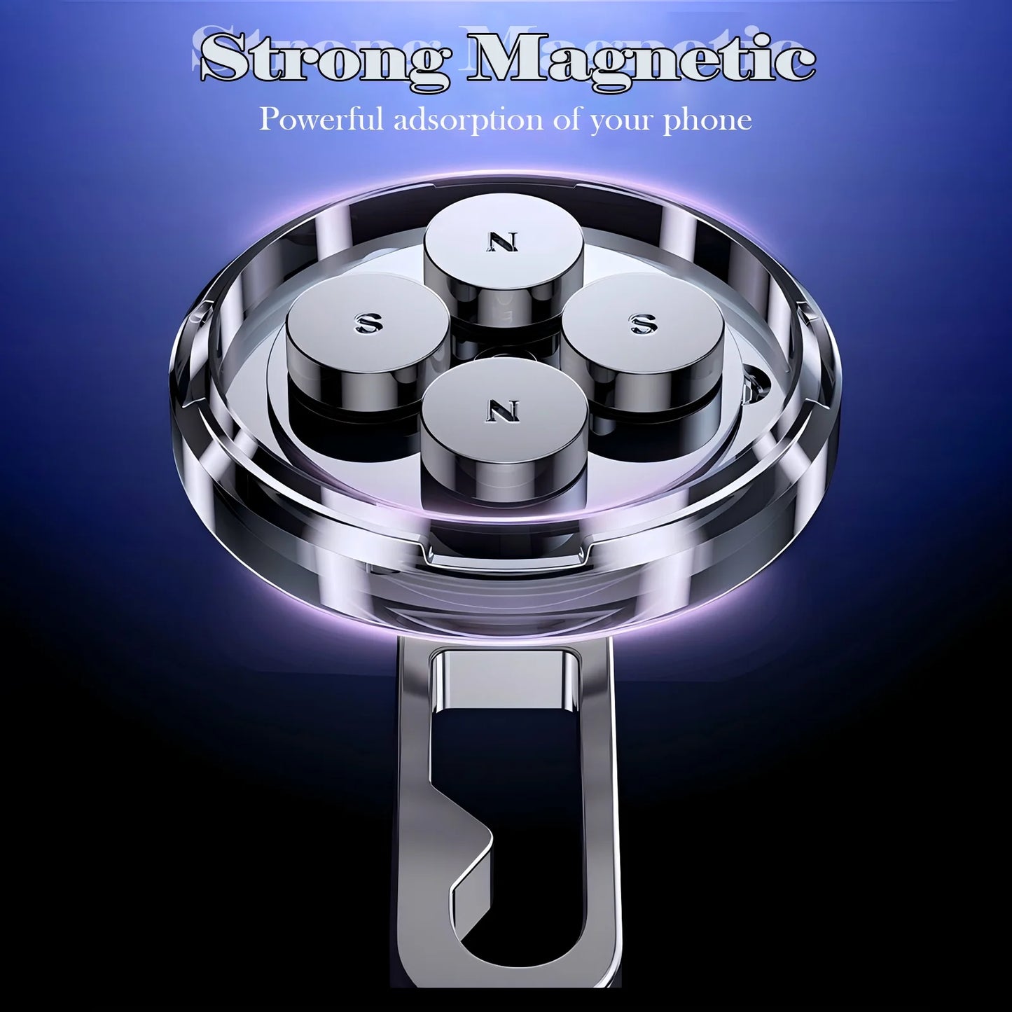 Magnetic Car Phone Holder: 360°Rotatable Car Phone Holder - Air Vent Dashboard Windshield Car Phone Mount