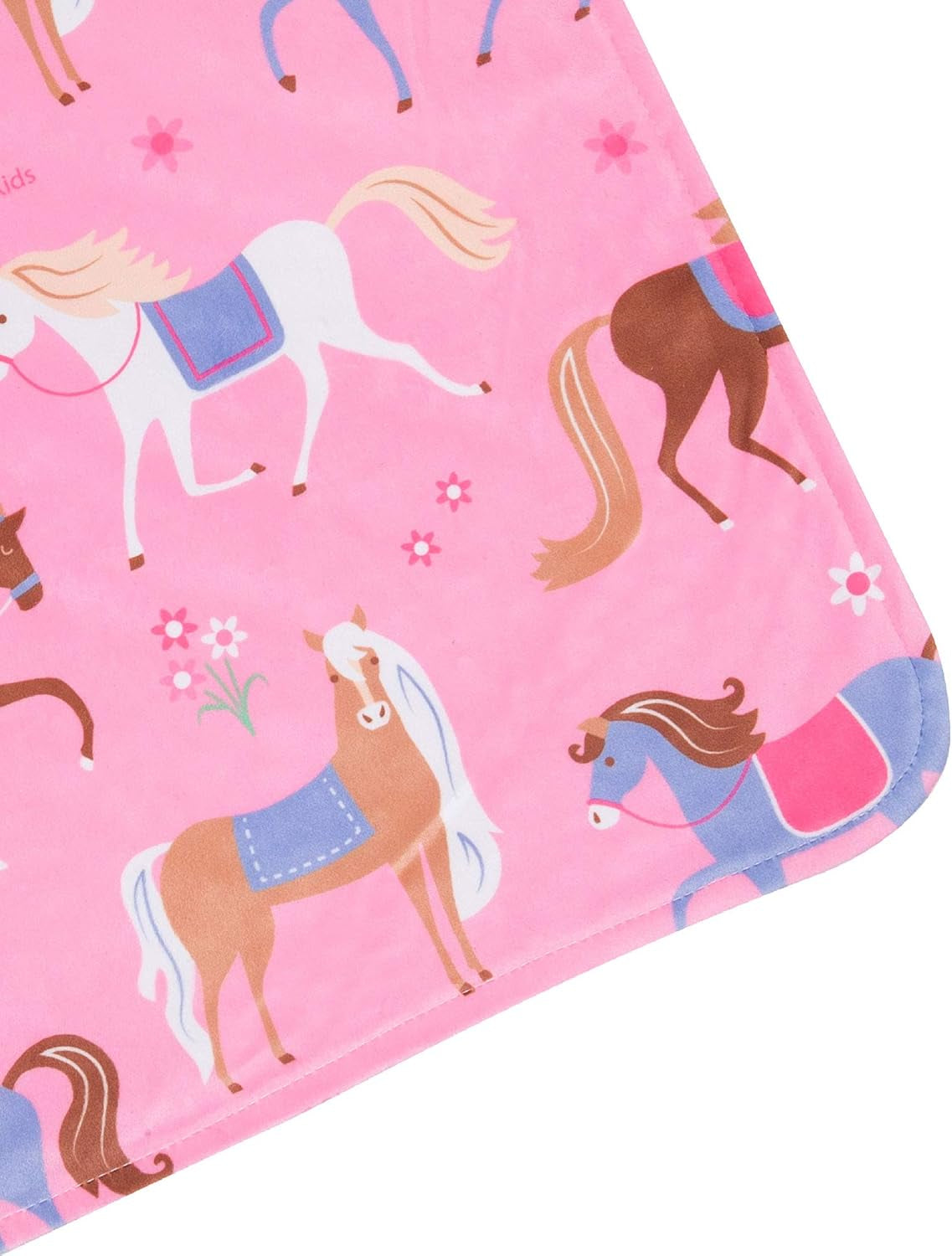 Plush Baby Blanket – Soft & Cozy Comfort, Ideal for Toddlers, Travel & Daycare - Horses